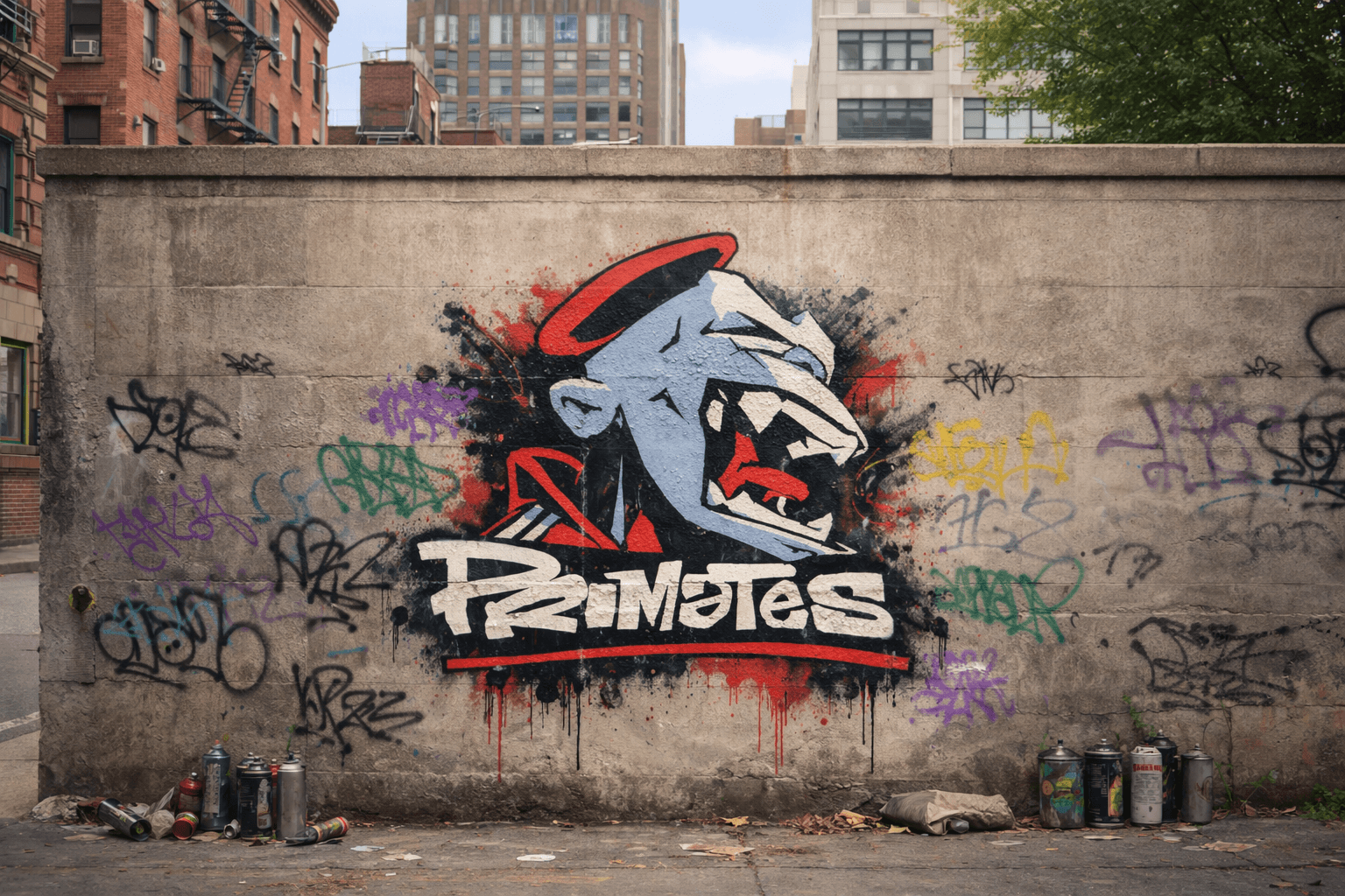 Graffiti Primate by Ataul